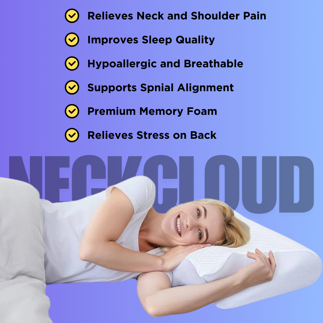 NECKCLOUD Memory Foam Cervical Pillow